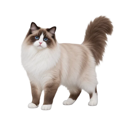 Illustration de la race Ragdoll (alimentation chat)