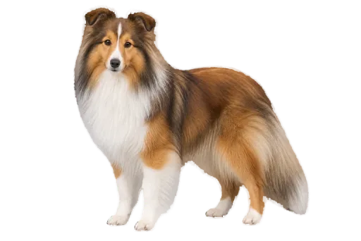 Illustration de la race Berger des Shetland (alimentation chien)