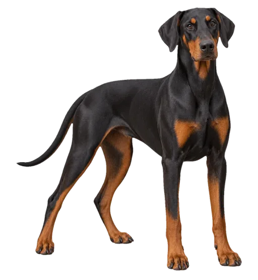 Illustration de la race Doberman (alimentation chien)