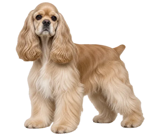 Illustration de la race Épagneul Cocker Américain (alimentation chien)