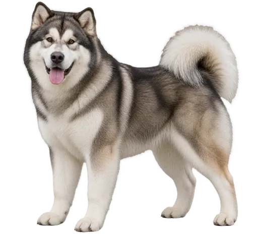 Illustration de la race Husky d'Alaska (Malamute) (alimentation chien)