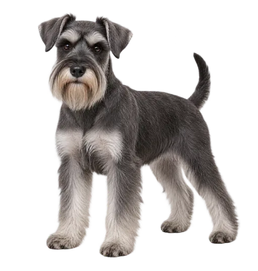 Illustration de la race Schnauzer Nain (alimentation chien)