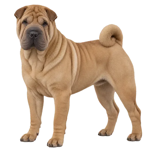 Illustration de la race Shar-Peï (alimentation chien)