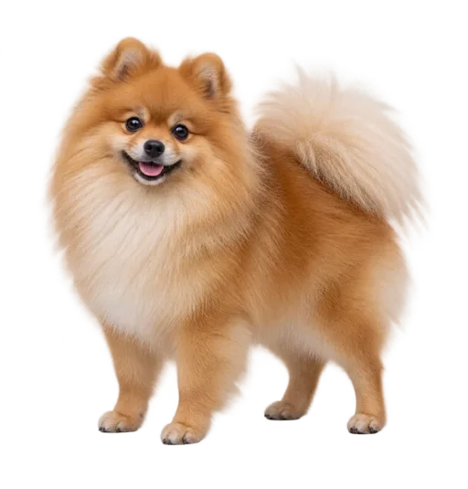 Illustration de la race Spitz nain (Poméranien) (alimentation chien)