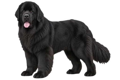 Illustration de la race Terre-Neuve (alimentation chien)