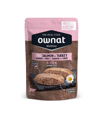 Ownat Wetline Kitten Salmon & Turkey