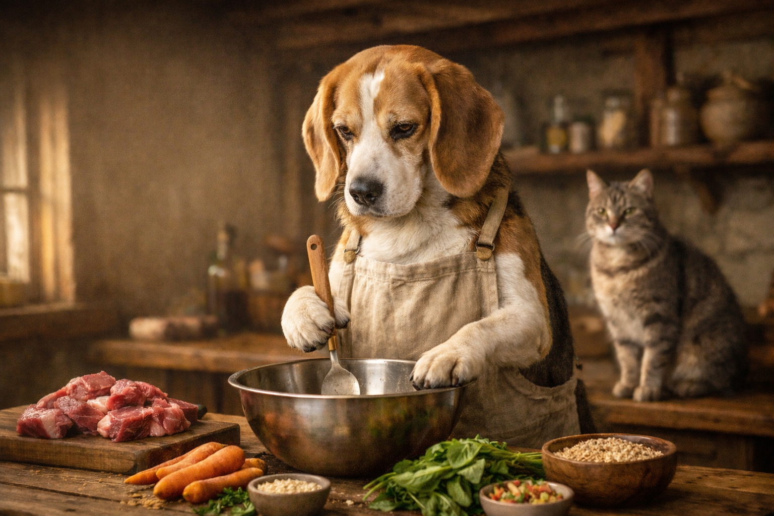 Croquette pour chien en élevage