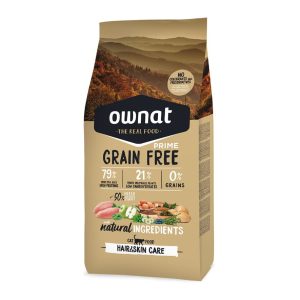 Ownat GF Prime Hair & Skin Chat – Croquettes sans céréales pelage et peau