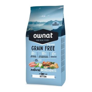 Ownat GF Prime Kitten Chat – Croquettes sans céréales pour chaton