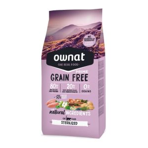 Ownat GF Prime Sterilized Chat – Croquettes sans céréales riches en viande fraîche