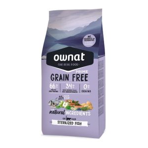 Ownat GF Prime Sterilized Fish Chat – Croquettes sans céréales au poisson