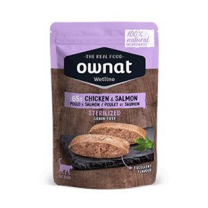 Ownat Wetline Sterilized Chicken & Salmon Chat