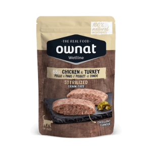 Ownat Wetline Sterilized Turkey & Chicken Chat